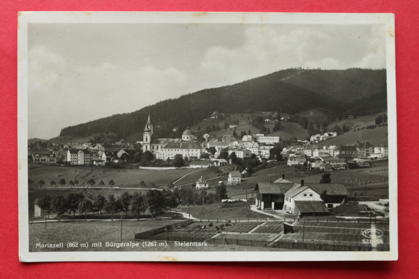 AK Mariazell / 1939 / Bürgeralpe / Strassen / Bauernhof / Steiermark